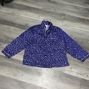 Carole Hochman pajamas Set long sleeve and pants elastic waist medium stars moon